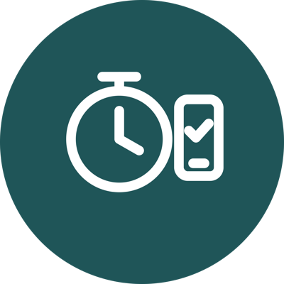 Clock on and clock off app icon